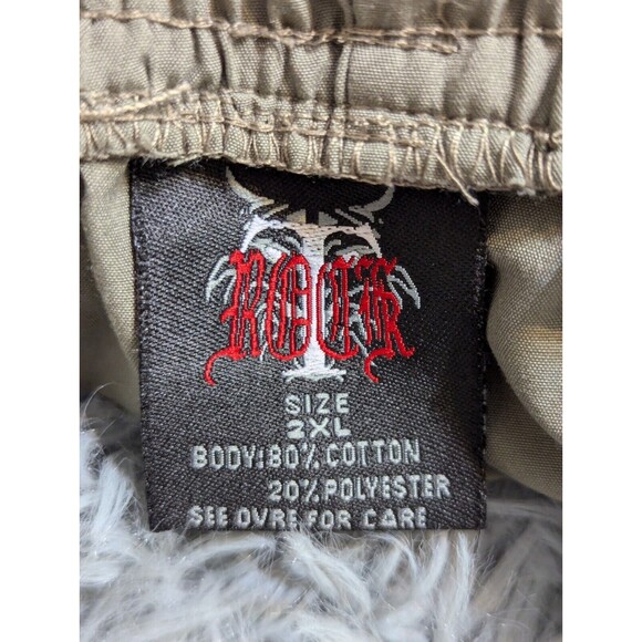 The Rock WWE WWF Gym Pants Mens Size XXL 2XL Green Black Track Basketball Sweat - Picture 10 of 12